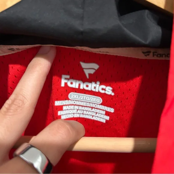 Houston Rockets Red and Black Windbreaker Jacket - Picture 3 of 5